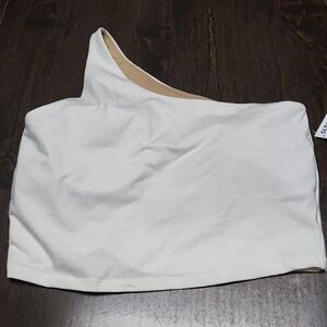 New Old Navy Active Powerchill White One Strap Sports Bra Women's XL